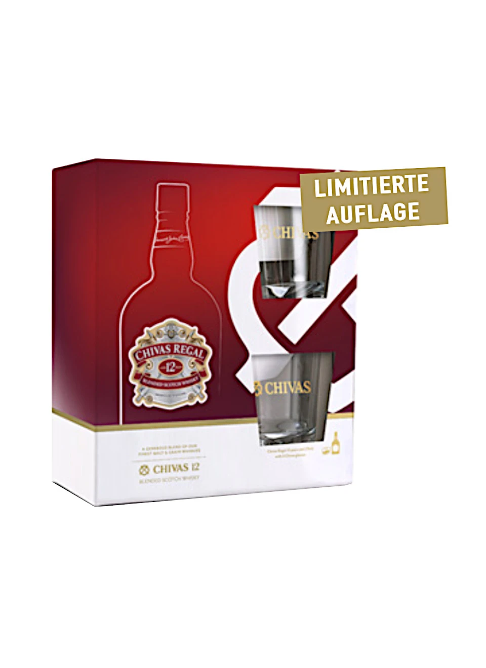 Chivas Regal Whisky 12 Jahre 0,7l Mit Glas 1 Chivas Regal Whisky 12 Jahre 0,7l Mit Glas