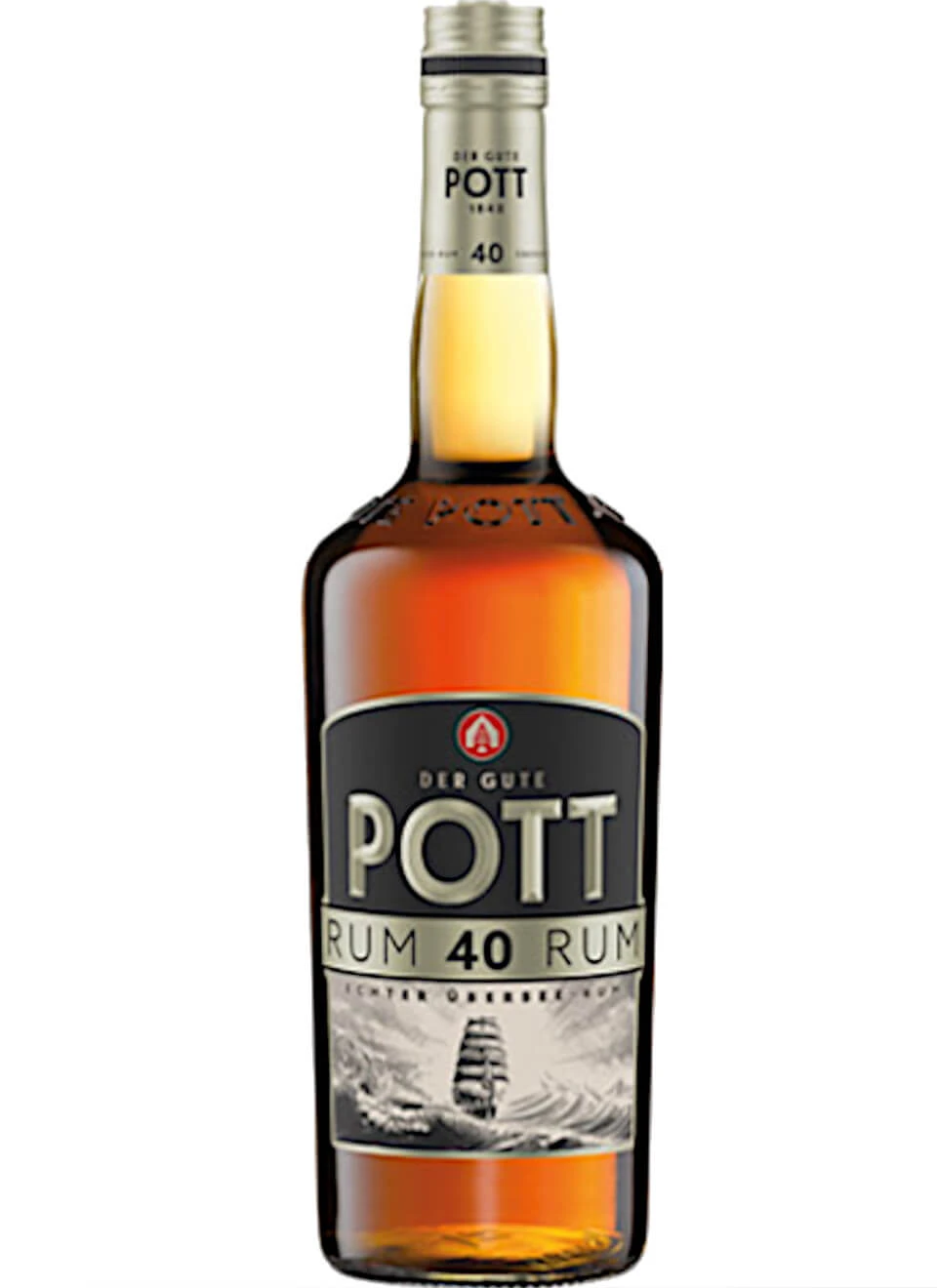 Pott Übersee Rum 40% 0,7 Liter 2 Pott Übersee Rum 40% 0,7 Liter – Bild 2