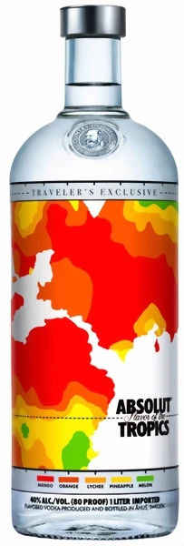 Absolut Flavor Of The Tropics 1l