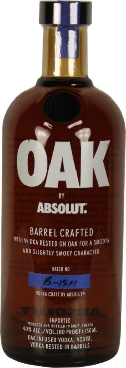 Absolut Oak 0,75 Liter