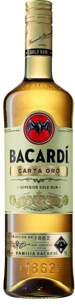 Bacardi Rum Carta Oro 1 Liter