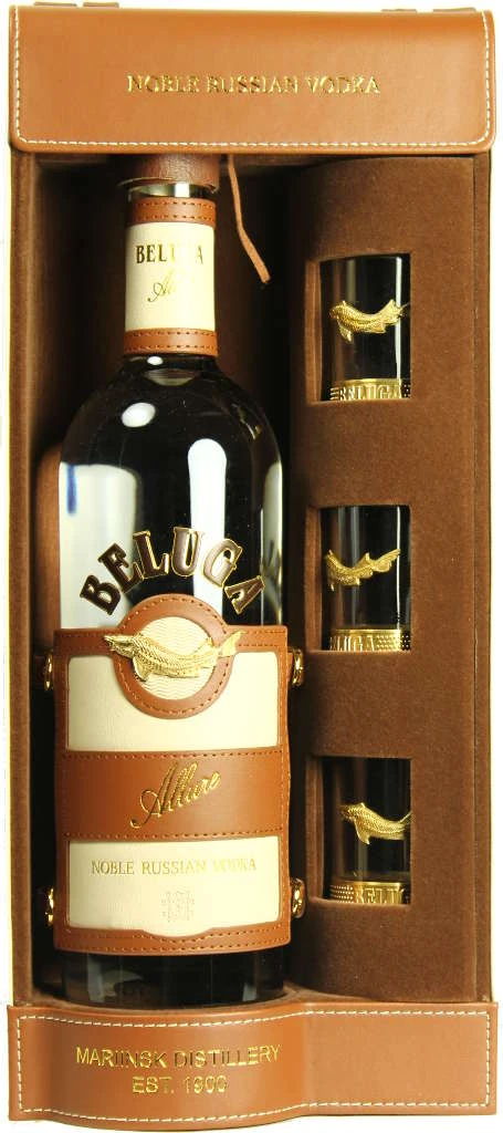 Beluga Vodka Allure 0,7 Liter Mit 3 Goldenen Shots 1 Beluga Vodka Allure 0,7 Liter Mit 3 Goldenen Shots