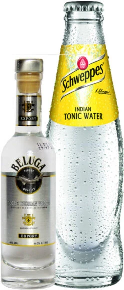 Beluga Vodka & Schweppes Tonic Mini Set 0,25 Liter