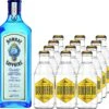 Bombay Sapphire Gin 0,7 Liter Und 12x Goldberg Tonic Water 0,2 Liter