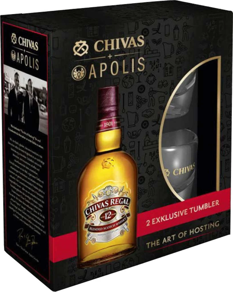 Chivas Regal Whisky 12 Jahre 0,7l Mit Glas 2 Chivas Regal Whisky 12 Jahre 0,7l Mit Glas – Bild 2