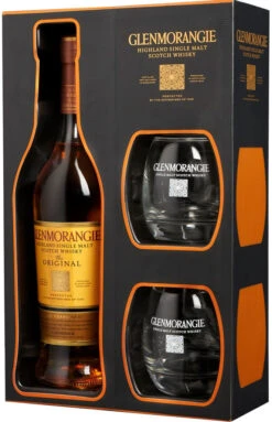 Glenmorangie Whisky The Original Mit 2 Gläsern In Geschenkpackung