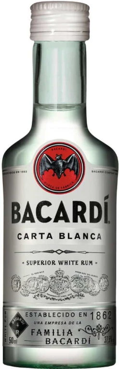 Bacardi Carta Blanca Rum Mini 0,05 Liter