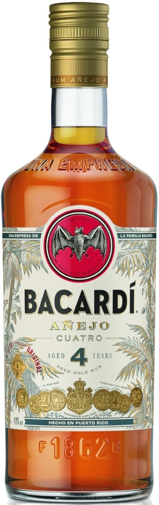 Bacardi Anejo Cuatro 4 Jahre 0,7 Liter