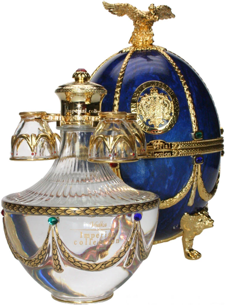 Imperial Collection Vodka Faberge-Ei (Blau) 0,7 Liter 1 Imperial Collection Vodka Faberge-Ei (Blau) 0,7 Liter