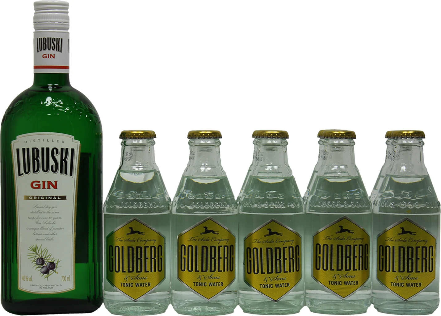Lubuski Gin 0,7 Liter Goldberg Tonic Set 1 Lubuski Gin 0,7 Liter Goldberg Tonic Set