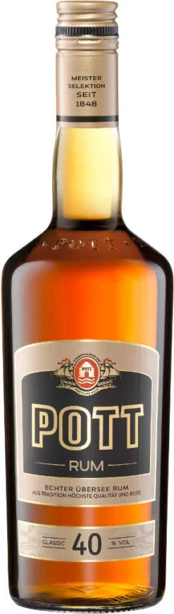 Pott Übersee Rum 40% 0,7 Liter