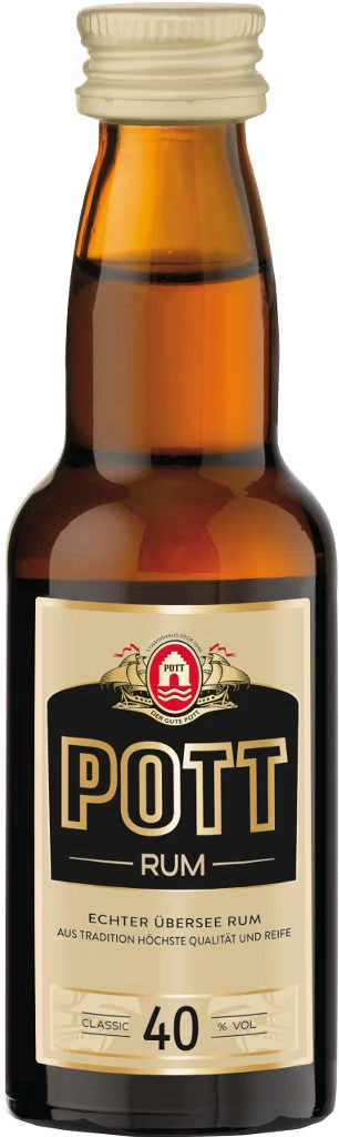 Pott Übersee Rum 40 % Mini 0,04 Liter 1 Pott Übersee Rum 40 % Mini 0,04 Liter