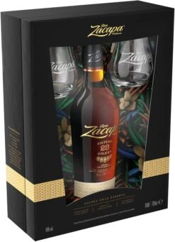 Ron Zacapa Solera 23 0,7l Mit Zwei Gläsern
