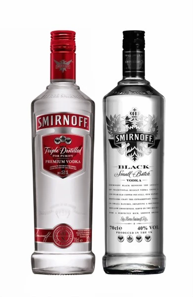Smirnoff Vodka Black&Red Bundle 1 Smirnoff Vodka Black&Red Bundle