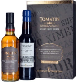 Tomatin Whisky Sherry Cask Finish + Pedro Ximinez Sherry Im Set